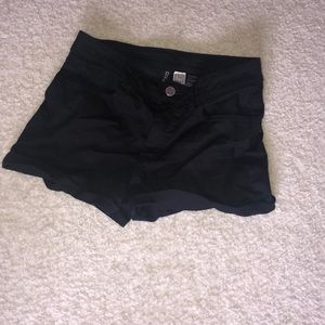 Black short shorts